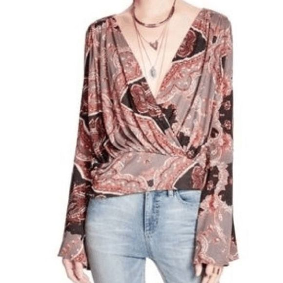 Free People Tops - Free People Fiona‎ Surplice Top